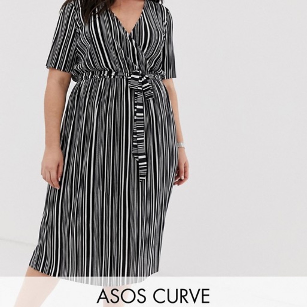 NWT ASOS Curve Midi Dress